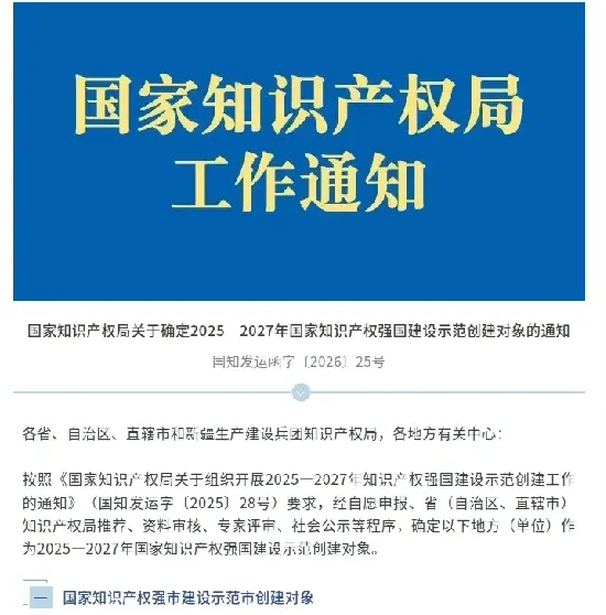 క్వాంగాంగ్ మెషినరీ కో., లిమిటెడ్ నేషనల్ ఇంటెలెక్చువల్ ప్రాపర్టీ డెమోన్‌స్ట్రేషన్ ఎంటర్‌ప్రైజ్ అభ్యర్థిగా ఎంపికైంది.